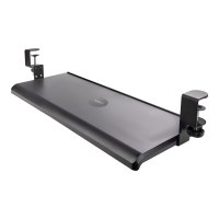 StarTech.com Under-Desk Keyboard Tray, Clamp-on Keyboard Holder, Supports up to 12kg (26.5lb)