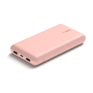 Belkin BoostCharge - Powerbank - 20000 mAh - 15 Watt - 3 A - 3 Ausgabeanschlussstellen (24 pin USB-C, 2 x USB)