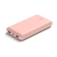 Belkin BoostCharge - Powerbank - 20000 mAh - 15 Watt - 3 A - 3 Ausgabeanschlussstellen (24 pin USB-C, 2 x USB)