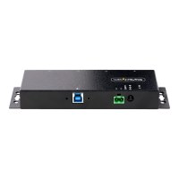 StarTech.com 4-Port Industrial USB 3.0 5Gbps Hub, Rugged USB Hub w/15kV Air/8kV Contact ESD and Surge Protection, DIN/Wall/Desk Mountable USB-A Hub, USB Expansion Hub with Locking Ports - Metal Construction (5G4AINDNP-USB-A-HUB)