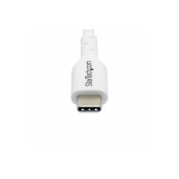 StarTech.com Cavo di ricarica USB-C bianco da 3 m, Cavo USB C, 60 W 3 A PD - Cavo USB - USB-C a 24 pin (M)