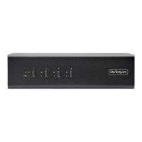 StarTech.com 4-Port Dual-Monitor DisplayPort KVM Switch, 4K 60Hz, 2x USB 5Gbps Hub Ports, 2x USB 2.0 HID Ports, Hotkey and Push-Button Switching, TAA Compliant - 3.5mm Audio, HDCP (P4DD46A2-KVM-SWITCH)