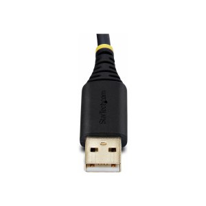 StarTech.com 3ft (1m) USB to Serial Adapter Cable, Interchangeable DB9 Screws/Nuts, COM Retention, USB-A to DB9 RS232, FTDI IC, Level-4 ESD Protection, Windows/macOS/ChromeOS/Linux - Rugged TPE Construction (1P3FFCB-USB-SERIAL)