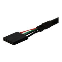 StarTech.com 30cm USB 2.0 Blendenmontage Kabel - USA A auf 5 pin Mainboard Pfostenstecker Buchse - Bu/Bu - USB-Kabel intern auf extern - USB (W)