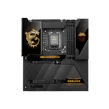 MSI MEG Z890 GODLIKE - Motherboard - E-ATX - LGA1851-Sockel - Z890 Chipsatz - USB4, USB 3.2 Gen 1, USB 3.2 Gen 2, USB-C 3.2 Gen 2x2, USB-C 3.2 Gen2 - 10 Gigabit LAN, 5 Gigabit Ethernet, Wi-Fi 7, Bluetooth - Onboard-Grafik (CPU erforderlich)