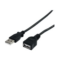 StarTech.com 10 ft Black USB 2.0 Extension Cable A to A - 10ft USB 2.0 Extension Cable - 10ft USB male female Cable (USBEXTAA10BK)