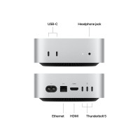 Apple Mac mini - M4 Pro - RAM 24 GB - SSD 512 GB - Apple M4 Pro 16-core - 1GbE, Wi-Fi 6E, Bluetooth 5.3 - WLAN: 802.11a/b/g/n/ac/ax (Wi-Fi 6E)