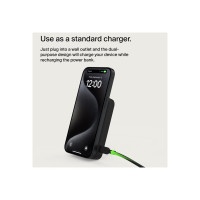 Belkin Banca di alimentazione induttiva - magnetica con Qi2 - 8000 mAh - 15 Watt - Carica rapida (24 pin USB-C)