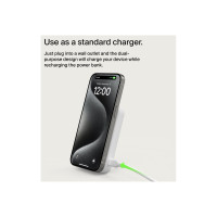 Belkin Banca di alimentazione induttiva - magnetica con Qi2 - 8000 mAh - 15 Watt - Carica rapida (24 pin USB-C)