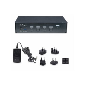 StarTech.com 4-Port DisplayPort KVM Switch, 4K 60Hz, TAA...