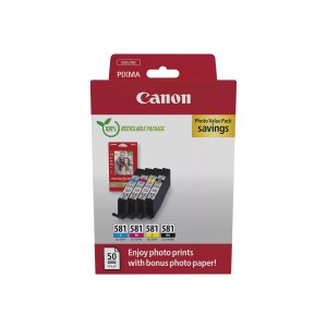 Canon CLI-581 C/M/Y/BK Photo Value Pack - confezione da 4