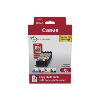 Canon CLI-571 XL C/M/Y/BK Photo Value Pack - 4er-Pack