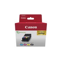 Canon CLI-551 C/M/Y/BK Multipack - 4 Stück(e) - Multipack