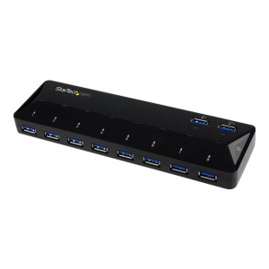 StarTech.com Hub USB 3.0 a 10 porte con porta di ricarica e sincronizzazione