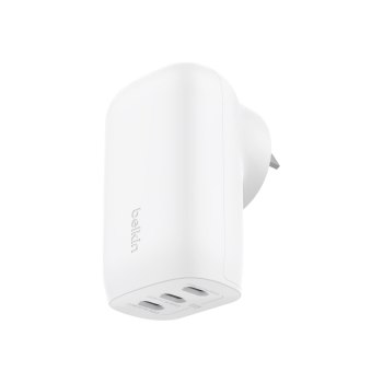 Belkin BoostCharge - Netzteil - PPS Technology - 67 Watt - 3.25 A - Power Delivery 3.1, PD 3.0, Fast Charge - 3 Ausgabeanschlussstellen (24 pin USB-C)