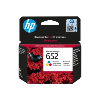 HP 652 - color (cyan, magenta, yellow) - original