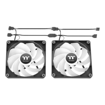 Thermaltake CT140 Reverse ARGB Sync - Gehäuselüfter - 140 mm - Schwarz (Packung mit 2)