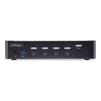 StarTech.com 4-Port DisplayPort 1.4 KVM Switch, 8K 60Hz / 4K 144Hz, 2x USB 3.0 Ports, 4x USB 2.0 Ports, Hotkey Switching, TAA Compliant (D86A2-4-PORT-8K-KVM)