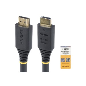 StarTech.com 1.5m (4.9ft) Premium Certified High Speed HDMI Cable, 4K60Hz