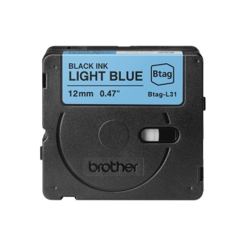 Brother BTAG-L31 - Black on light blue - Rolle (1,2 cm x 4 m)