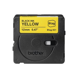 Brother BTAG-631 - Black on yellow - Roll (1.2 cm x 4 m)