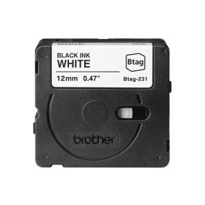 Brother BTAG-231 - Black on white - Roll (1.2 cm x 4 m)