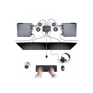 StarTech.com 2-Port Dual-Monitor DisplayPort Cable KVM...