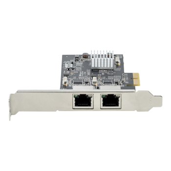 StarTech.com 2-Port 2.5Gbps NBASE-T PCIe Network Card, Intel I225-V, Dual-Port Computer Network Card, Multi-Gigabit NIC, PCI Express Server LAN Card, Desktop Ethernet Interface