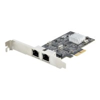 StarTech.com 2-Port 2.5Gbps NBASE-T PCIe Network Card, Intel I225-V, Dual-Port Computer Network Card, Multi-Gigabit NIC, PCI Express Server LAN Card, Desktop Ethernet Interface