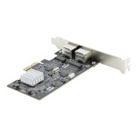 StarTech.com 2-Port 2.5Gbps NBASE-T PCIe Network Card, Intel I225-V, Dual-Port Computer Network Card, Multi-Gigabit NIC, PCI Express Server LAN Card, Desktop Ethernet Interface