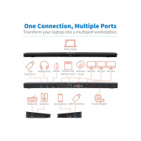 Eaton Tripp Lite Series Triple-Monitor USB C Dock USB C Docking Station with 4K HDMI & DisplayPort, VGA