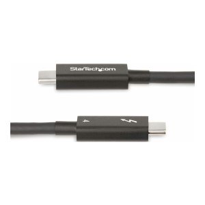 StarTech.com 6ft (2m) Active Thunderbolt 4 Cable, 40Gbps, 100W PD, 4K/8K, Intel Certified, Compatible w/Thunderbolt 3/USB 3.2/DisplayPort (A40G2MB-TB4-CABLE)