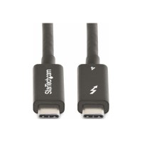 StarTech.com 6ft (2m) Active Thunderbolt 4 Cable, 40Gbps, 100W PD, 4K/8K, Intel Certified, Compatible w/Thunderbolt 3/USB 3.2/DisplayPort (A40G2MB-TB4-CABLE)