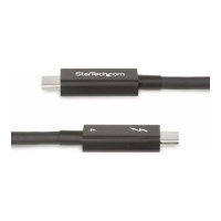 StarTech.com 6ft (2m) Active Thunderbolt 4 Cable, 40Gbps, 100W PD, 4K/8K, Intel Certified, Compatible w/Thunderbolt 3/USB 3.2/DisplayPort (A40G2MB-TB4-CABLE)