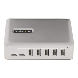 StarTech.com 7-Port USB-C Hub, 5x USB-A + 2x USB-C,...