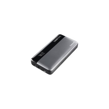 Intenso Power Bank HE 25000 mAh Grau-Schwarz USB C/C - Batterie - 25.000 mAh