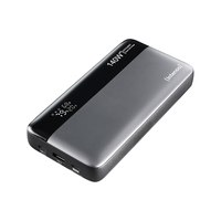 Intenso Power Bank HE 25000 mAh Grau-Schwarz USB C/C - Batterie - 25.000 mAh