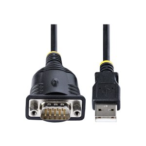 StarTech.com 3ft (1m) USB to Serial Cable, DB9 Male RS232...