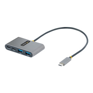 StarTech.com Hub USB-C a 4 porte con ricarica pass-through Power Delivery da 100 W, 2x USB-A + 2x USB-C, 5 Gbps, Hub USB-C con cavo da 30 cm