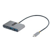 StarTech.com Hub USB-C a 4 porte con ricarica pass-through Power Delivery da 100 W, 2x USB-A + 2x USB-C, 5 Gbps, Hub USB-C con cavo da 30 cm