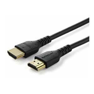 StarTech.com 1.5m (4.9ft) Premium High Speed HDMI Cable with Ethernet, 4K - Premium Highspeed - HDMI-Kabel mit Ethernet - HDMI männlich zu HDMI männlich - 1.5 m - abgeschirmt - Schwarz - unterstützt 4K 60 Hz (4096 x 2160)