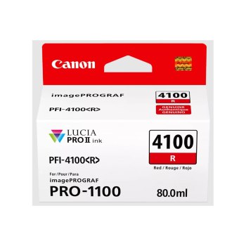 Canon PFI-4100 R - 80 ml - rosso - originale - scatola sospesa