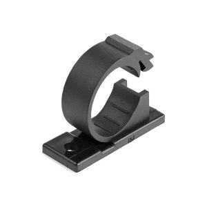 StarTech.com 100 Selbstklebende Kabelklemmen Groß - PC Kabelmanagement/Kabelhalterung - Kabel Organisator - Netzwerk/USB/Ethernet Kabelclips - Nylonklemme UL/94V-2 Brandklasse - Schwarz (CBMCC3)