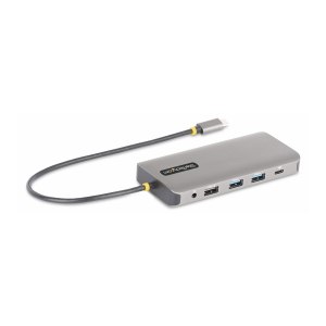 StarTech.com USB-C Triple-Monitor Multiport Adapter, HDMI/DP/Card Reader