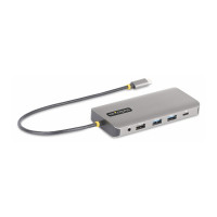 StarTech.com USB-C Triple-Monitor Multiport Adapter, HDMI/DP/Card Reader