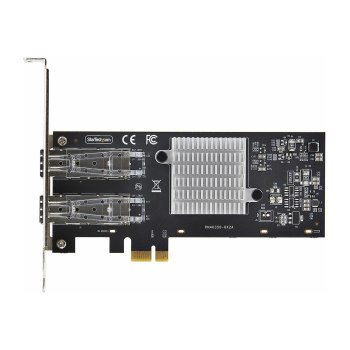 StarTech.com 2-Port GbE SFP Network Card, PCIe 2.0 x1, Intel I350-AM2 2x 1GbE Controller, 1000BASE Copper/Fiber Optic, Dual-Port Gigabit Ethernet NIC, Desktop/Server Backplanes - Windows and Linux Compatible (P021GI-NETWORK-CARD)