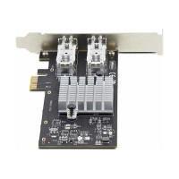 StarTech.com 2-Port GbE SFP Network Card, PCIe 2.0 x1, Intel I350-AM2 2x 1GbE Controller, 1000BASE Copper/Fiber Optic, Dual-Port Gigabit Ethernet NIC, Desktop/Server Backplanes - Windows and Linux Compatible (P021GI-NETWORK-CARD)