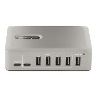 StarTech.com 10-Port USB-C Hub, 8x USB-A + 2x USB-C, Self-Powered w/ 65W Power Supply, USB 3.1 10Gbps Hub w/ BC1.2 Charging, Desktop/Laptop USB Hub with 3ft Locking USB-IF Certified Cable - USB Expansion Hub (10G8A2CS-USB-C-HUB)