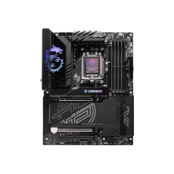 MSI MPG X870E CARBON WIFI - Motherboard - ATX - Socket AM5 - AMD X870E Chipsatz - USB 3.2 Gen 2, USB4, USB-C 3.2 Gen 2x2 - 2.5 Gigabit LAN, 5 Gigabit Ethernet, Wi-Fi 7 - Onboard-Grafik (CPU erforderlich)