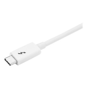 StarTech.com Thunderbolt 3 Kabel - 20Gbit/s - 1m - Weiß - 4K 60Hz - Passiv - Thunderbolt Kabel - USB Typ C Lader - Thunderbolt-Kabel - USB-C (M)